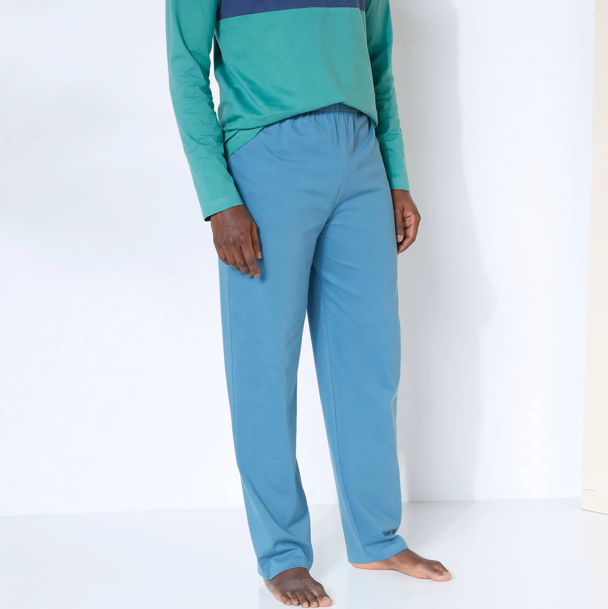 Pantalon pyjama coton uni