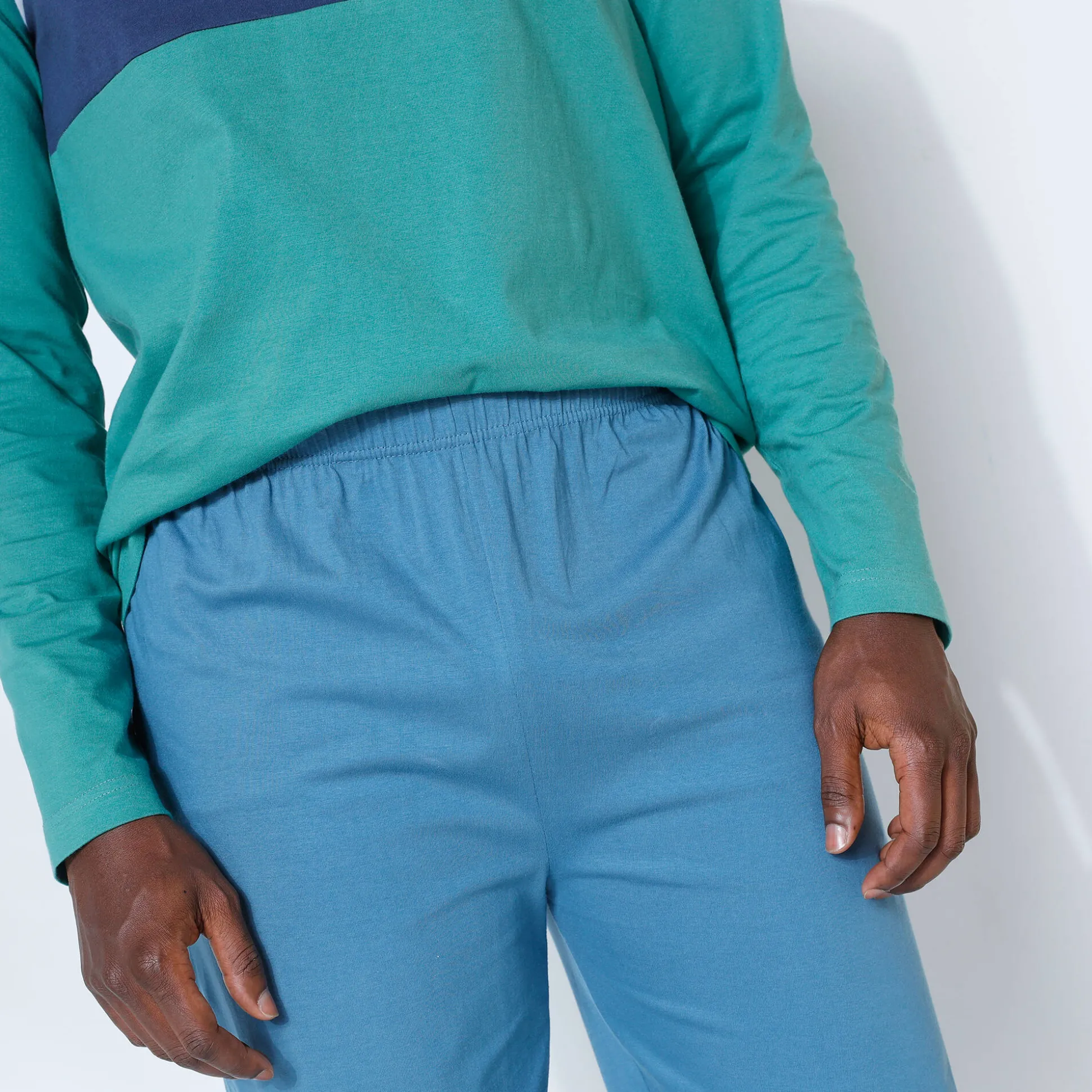 Pantalon pyjama coton uni