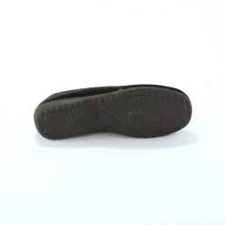 Pantoffels in ballerinamodel, biesje met luipaardmotief