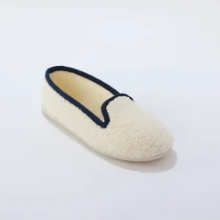 Pantoffels in sherpa-lusjesstof