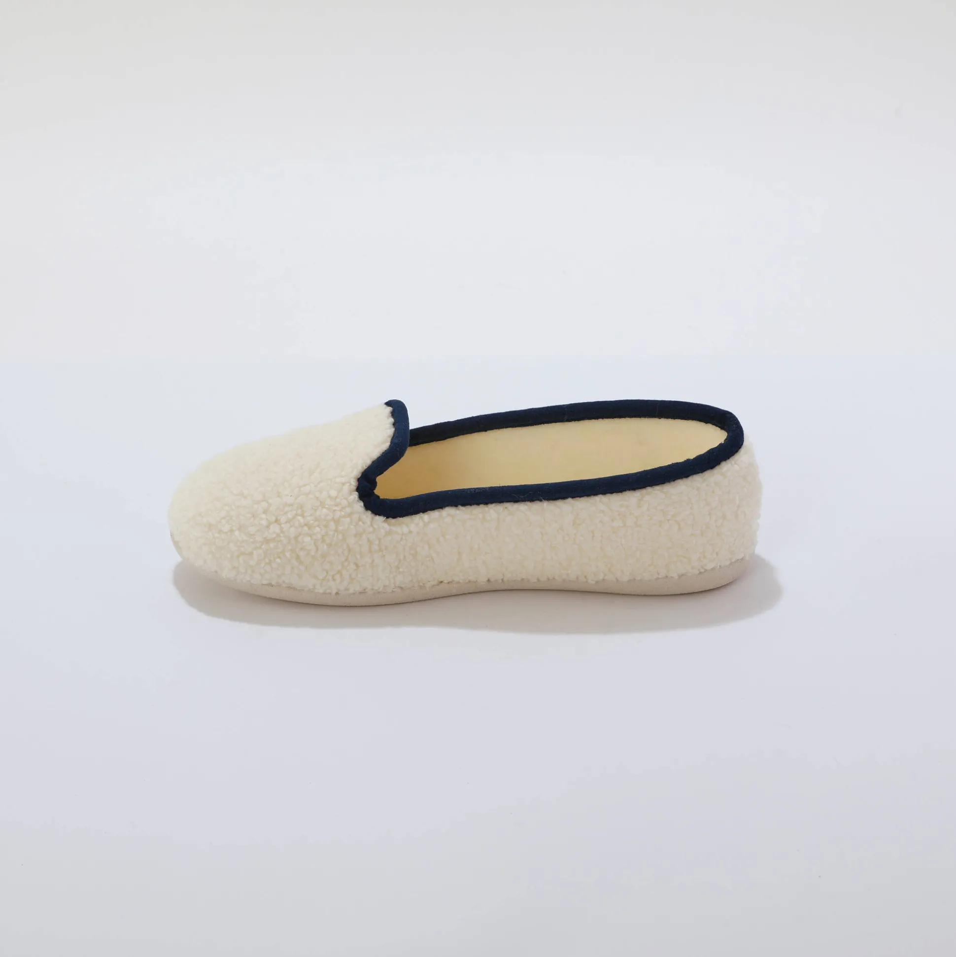 Pantoffels in sherpa-lusjesstof
