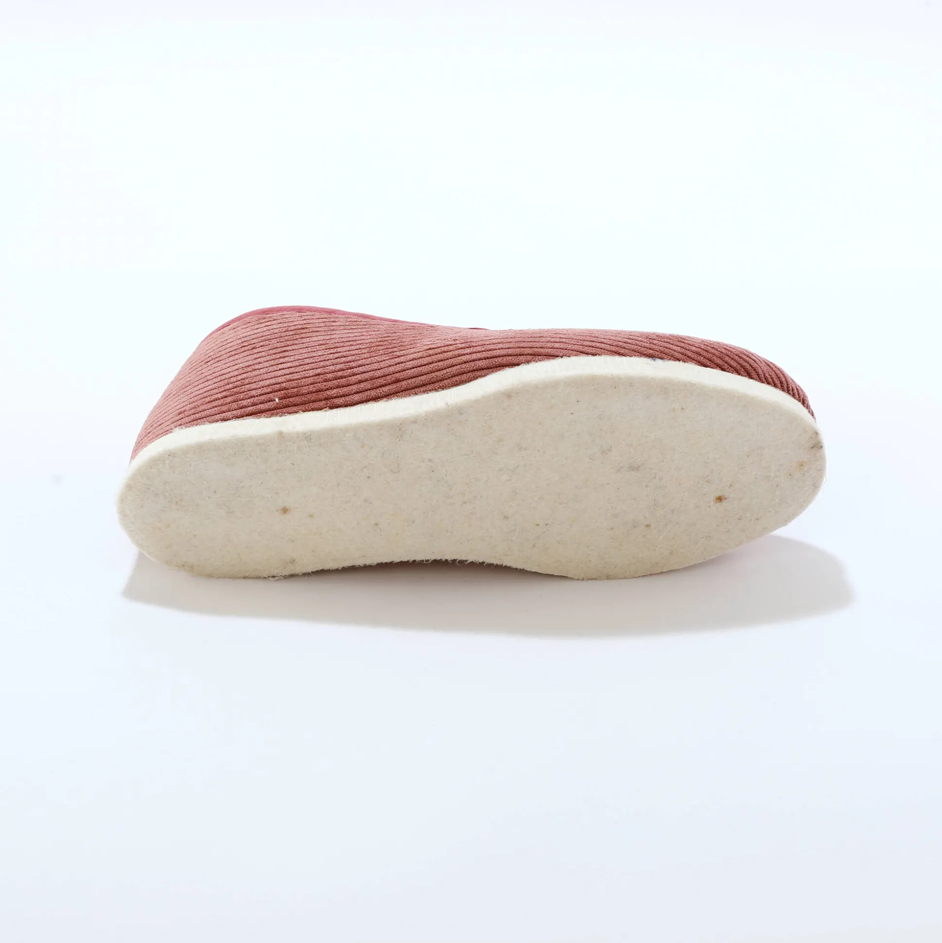 Pantoffels in velours met wolvoering