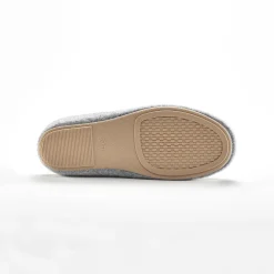 Pantoffels met opgelegde bloem - comfortabele breedte