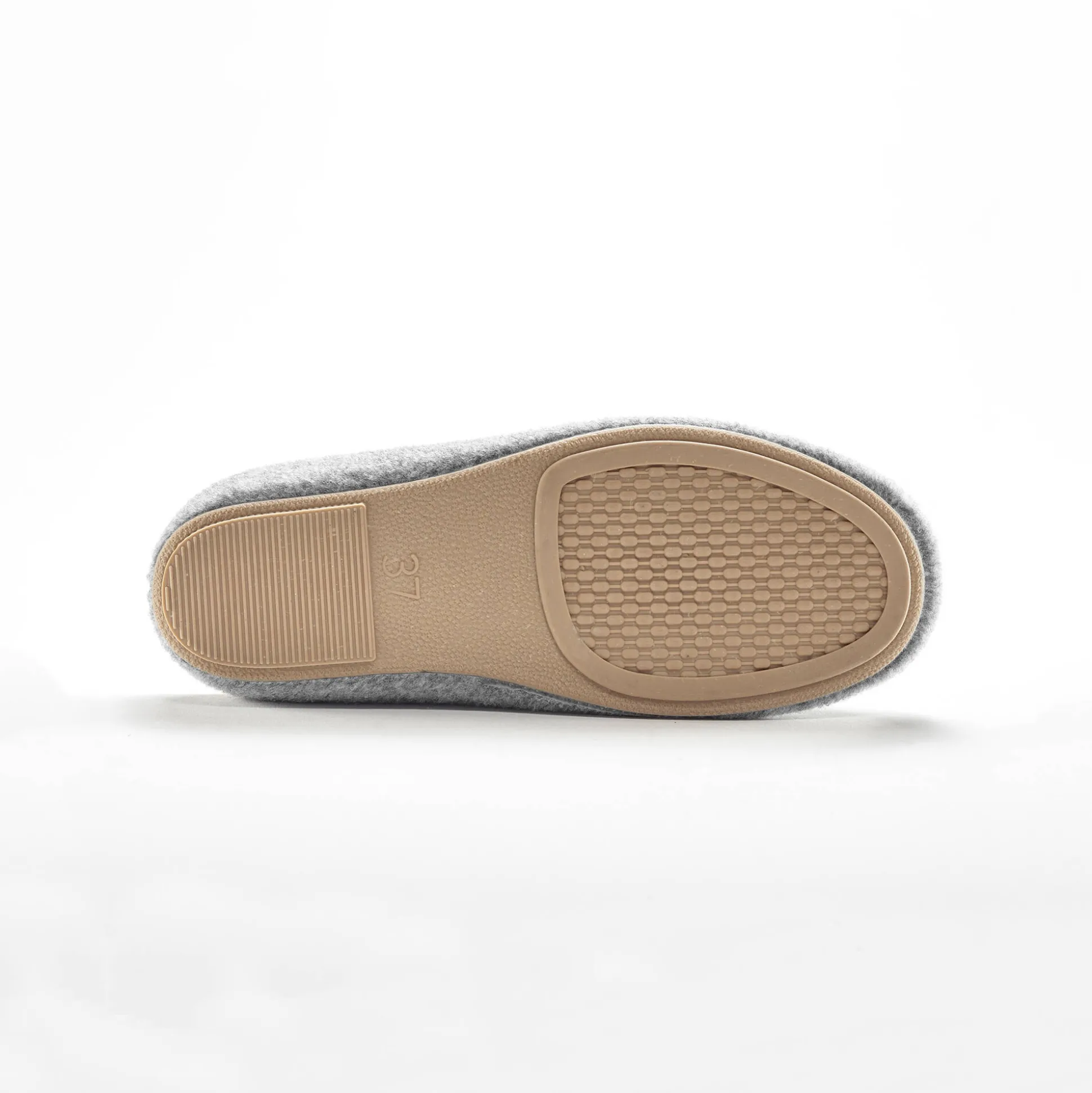 Pantoffels met opgelegde bloem - comfortabele breedte