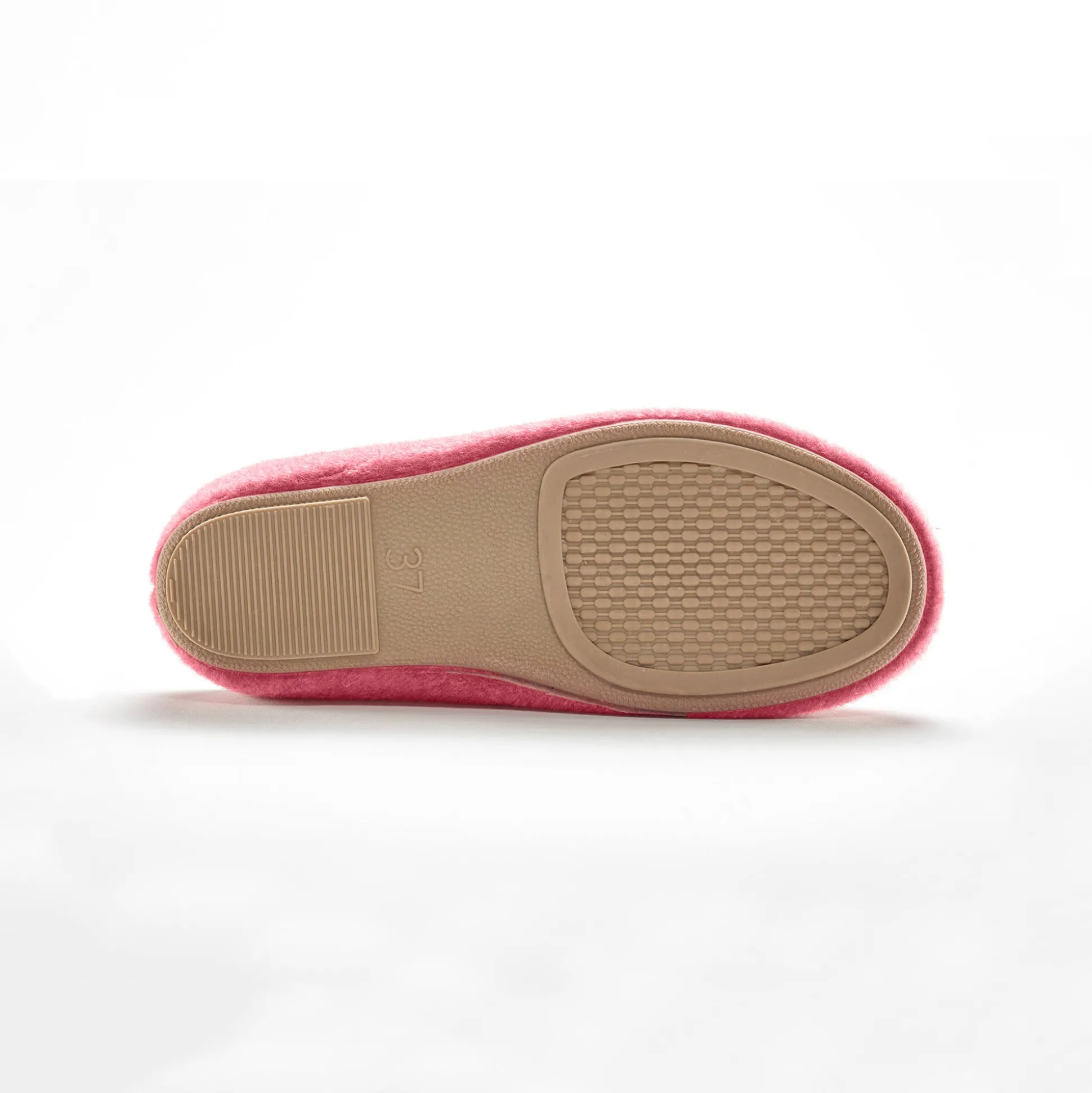 Pantoffels met opgelegde bloem - comfortabele breedte