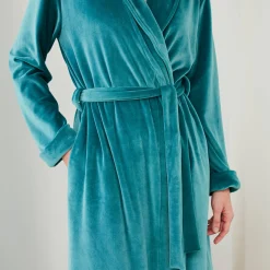 Peignoir in effen velours
