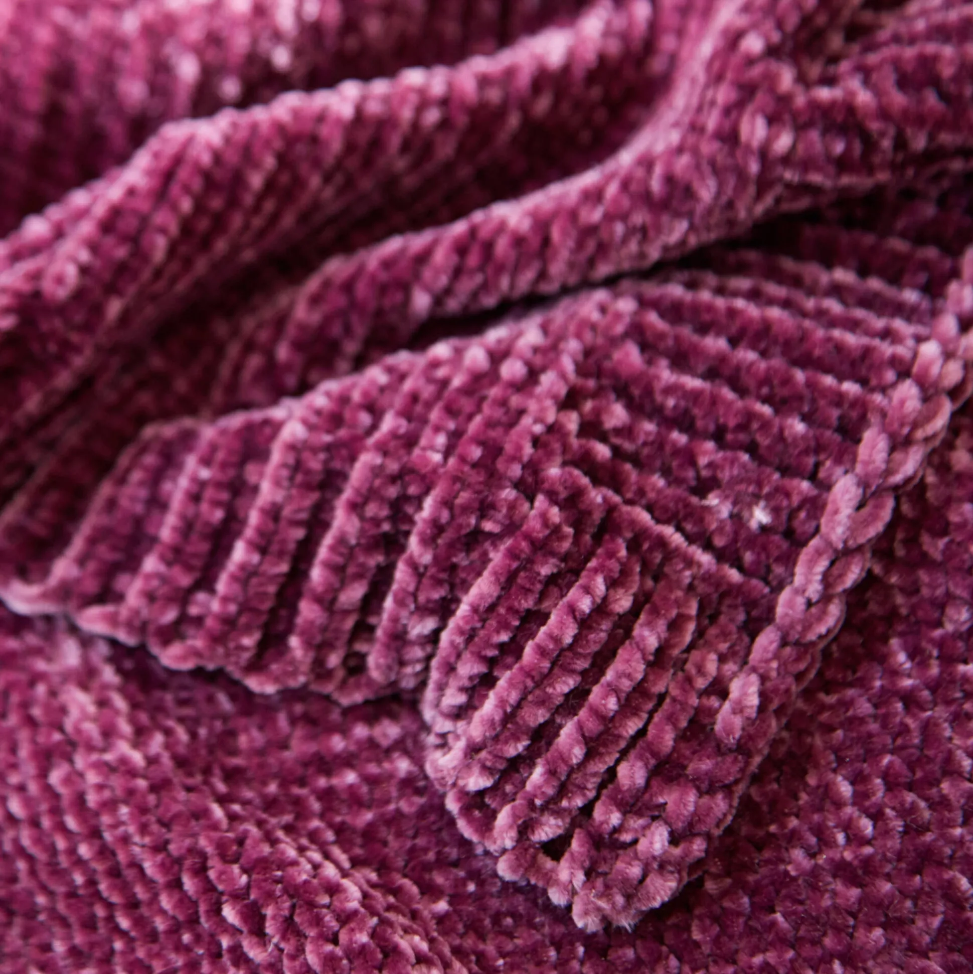 Plaid in chenille