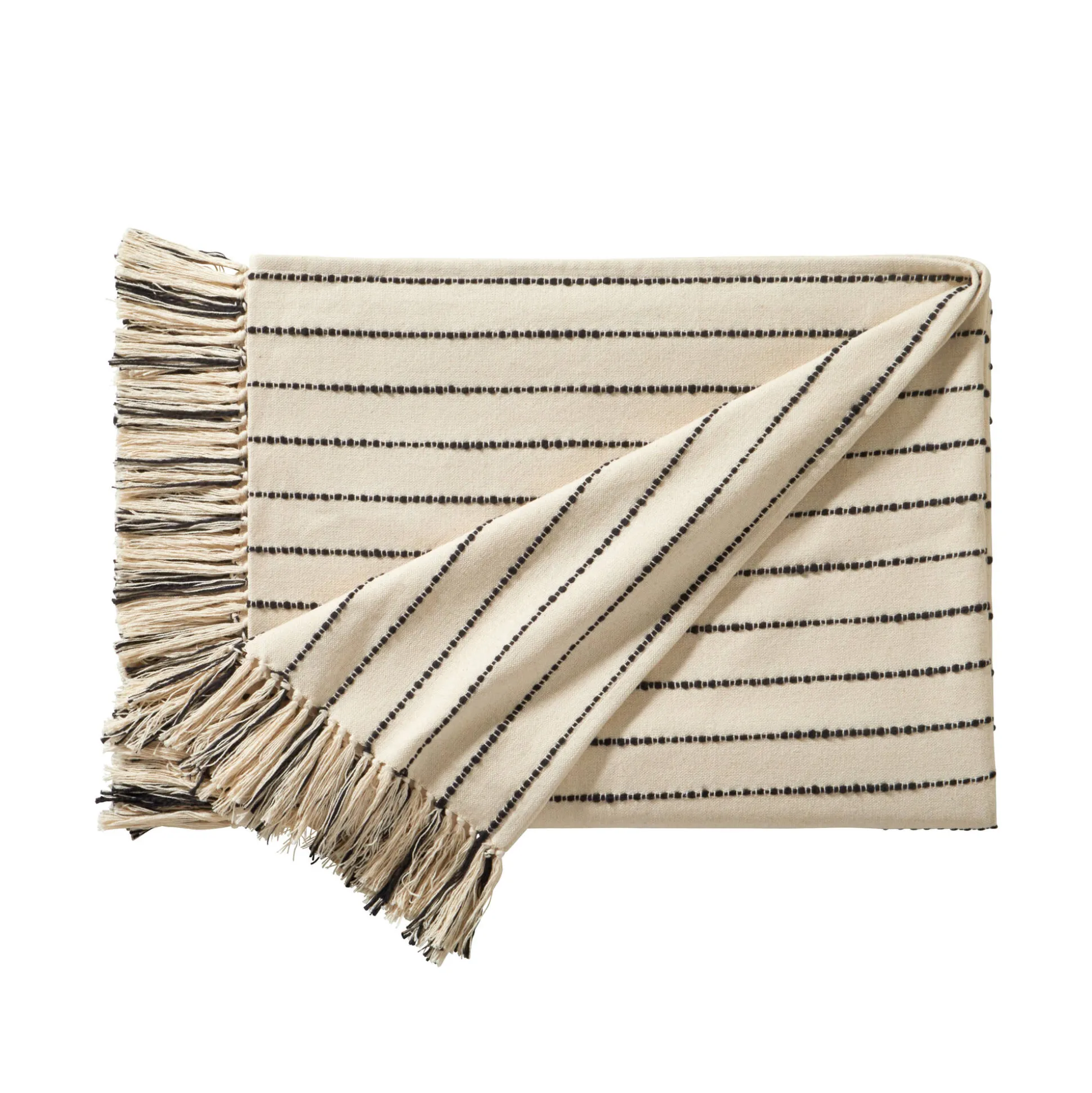 Plaid of zitbanksprei in artisanaal weefsel