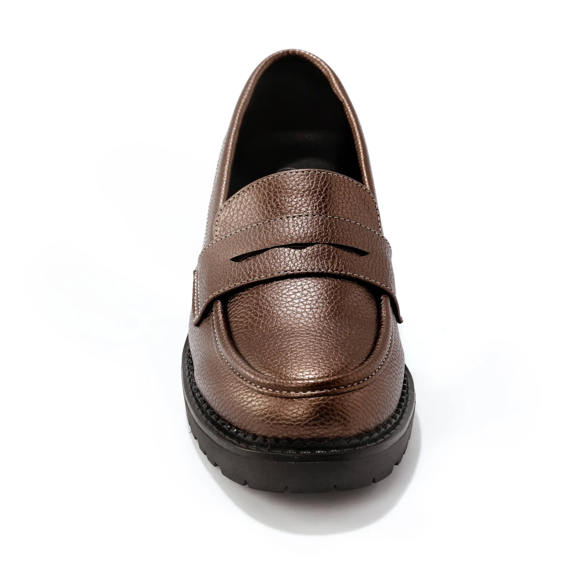 Platte ballerina's in microvezel