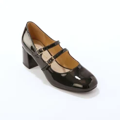 Platte ballerina's in microvezel