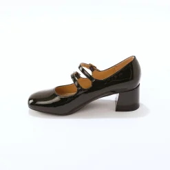 Platte ballerina's in microvezel