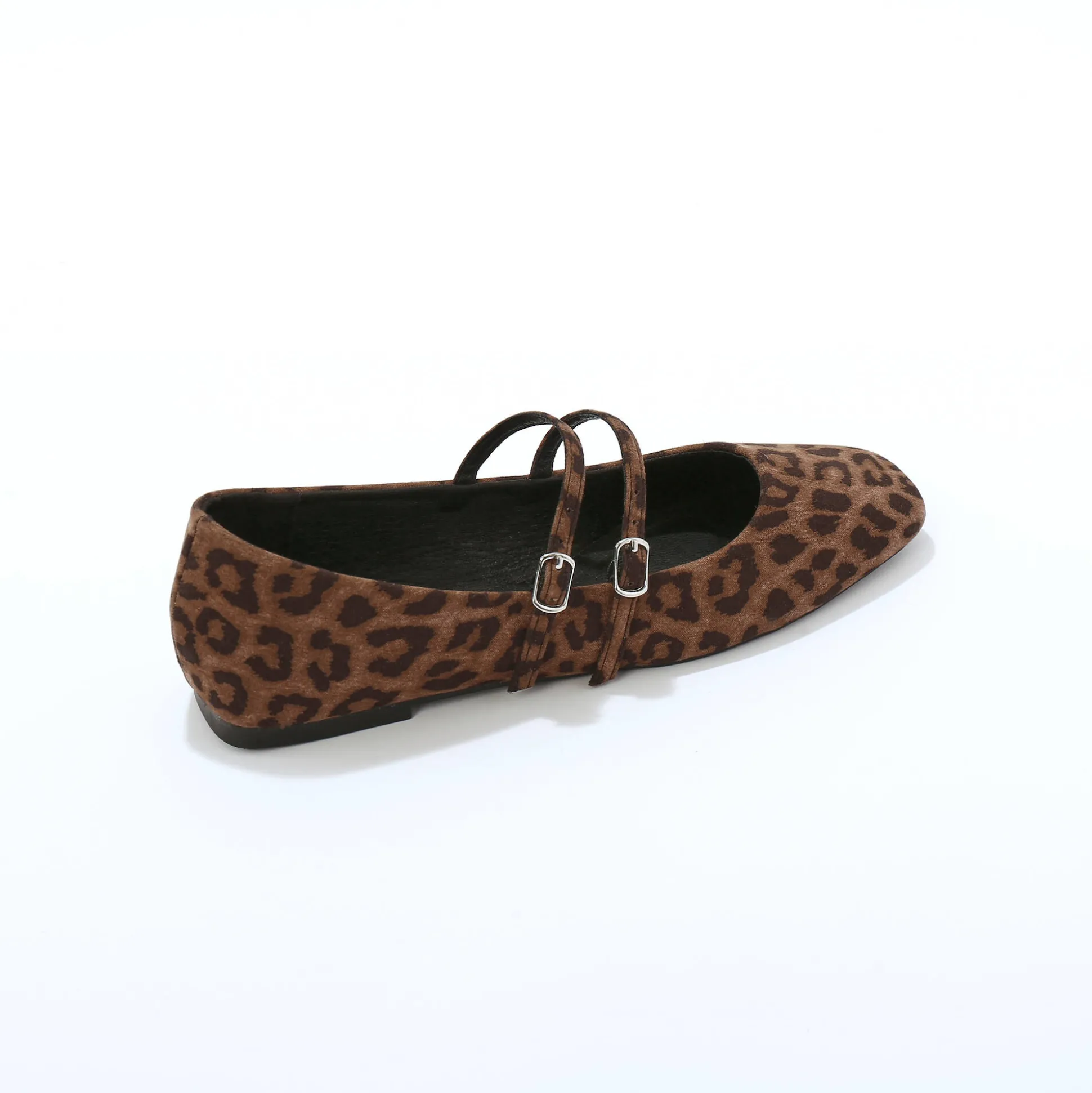 Platte ballerina's, luipaardmotief