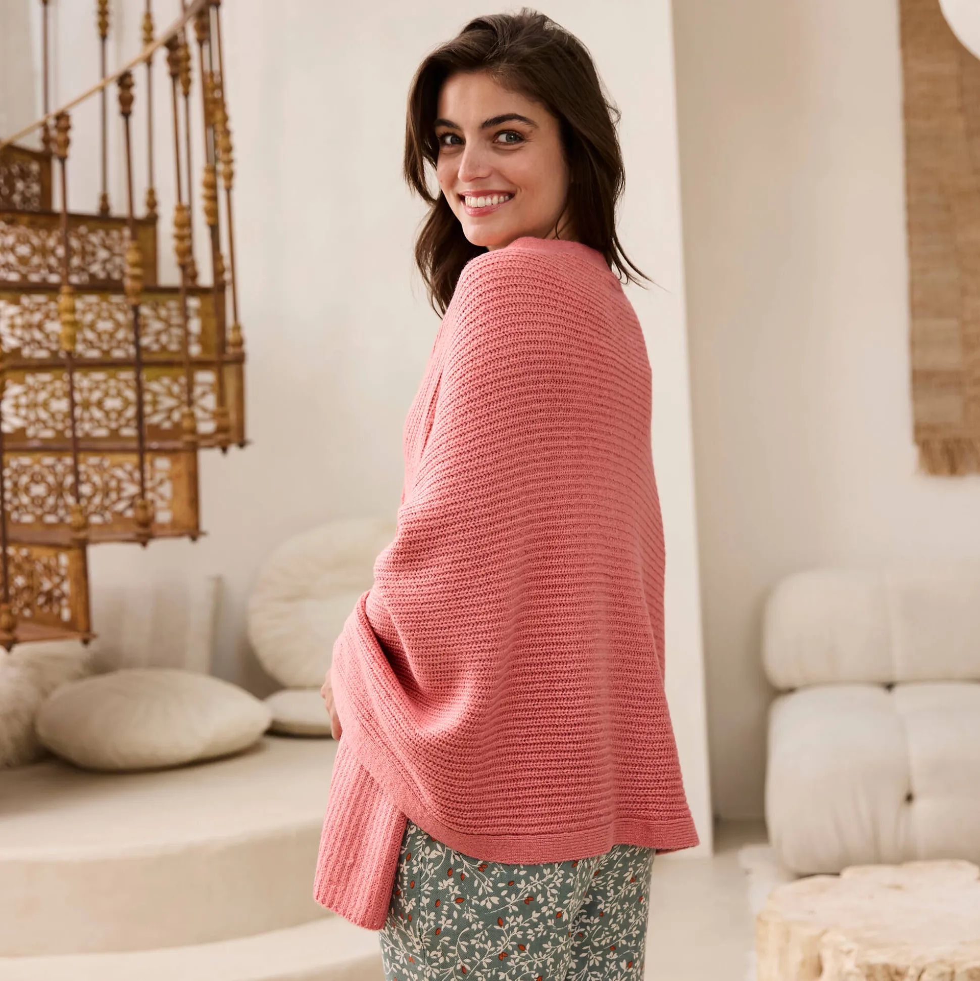 Poncho in tricot