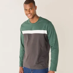 Praktisch T-shirt met lange mouwen en opening aan de schouder