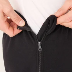 Praktische joggingbroek, ritsen opzij