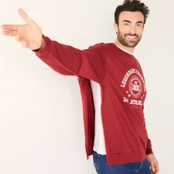 Praktische sweater met ronde hals, met ritsen opzij