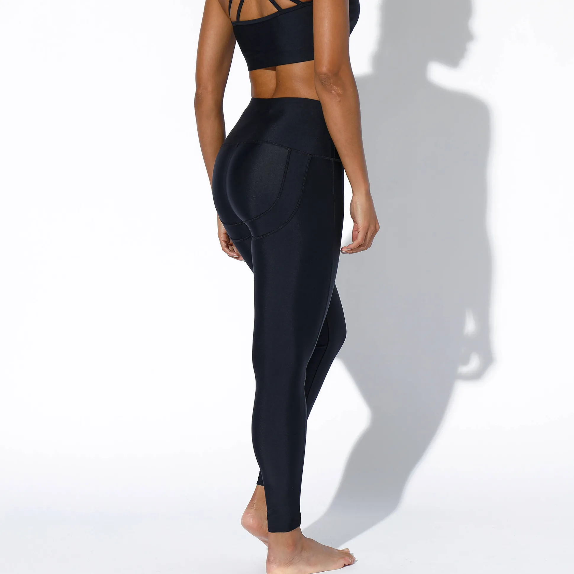 Push-up legging met hoge taille