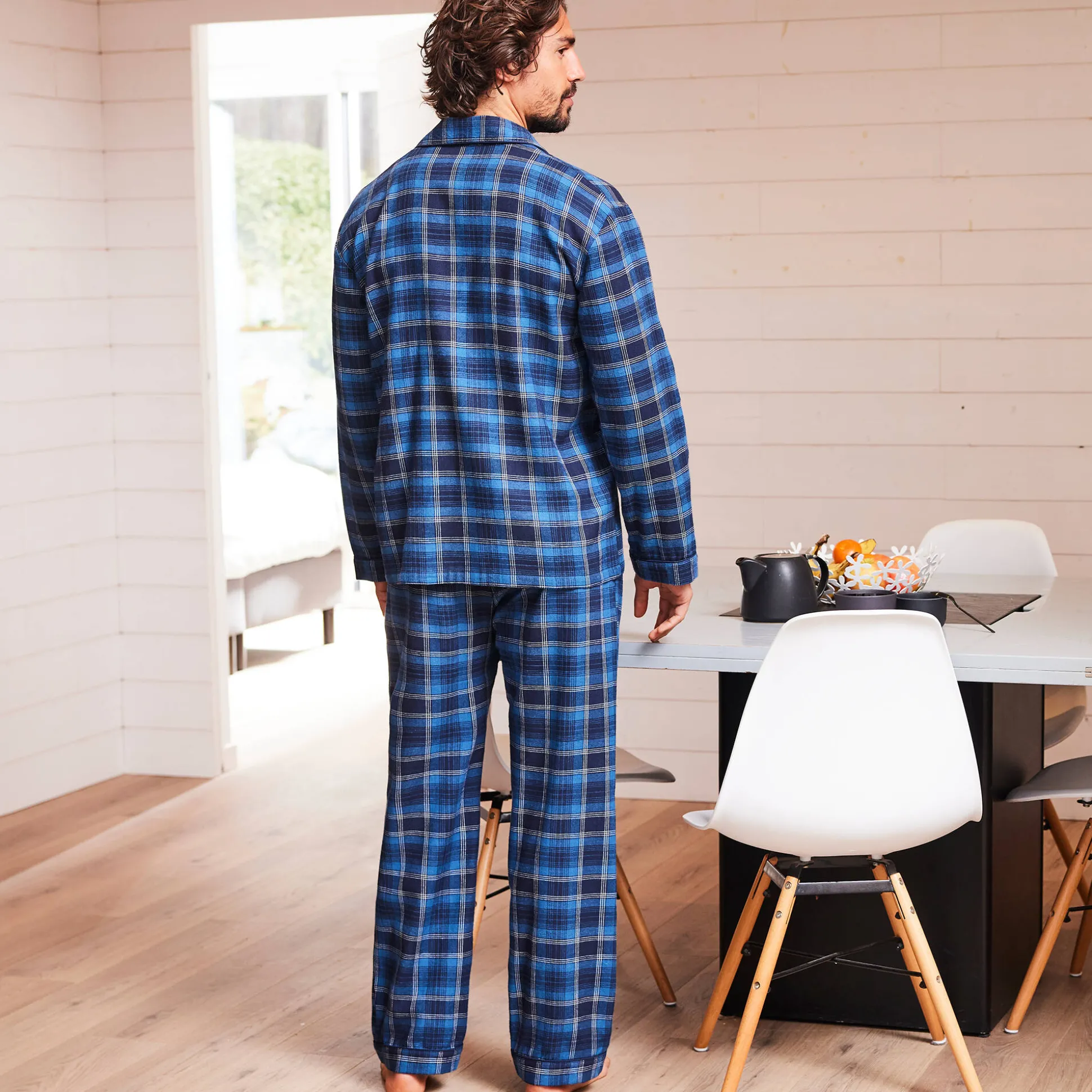 Pyjama in geruit flanel