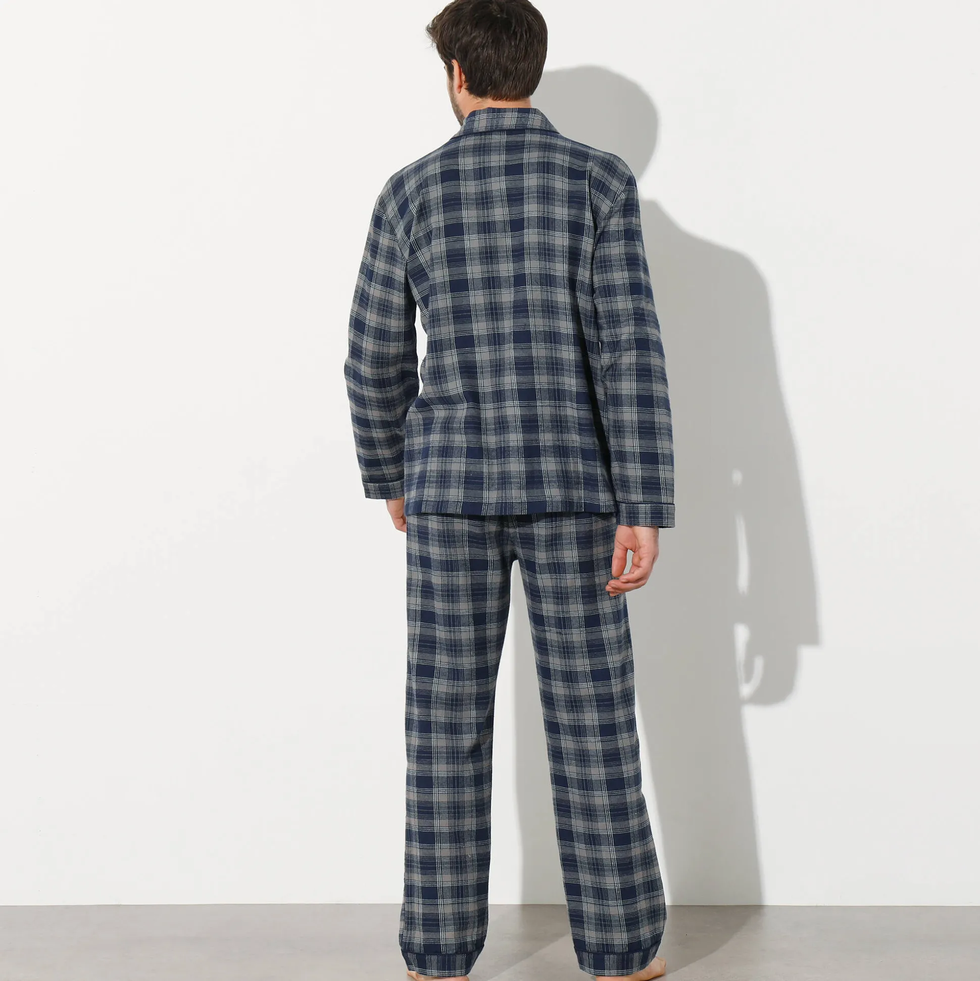 Pyjama in geruit flanel