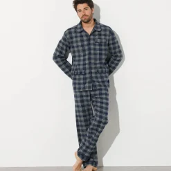 Pyjama in geruit flanel