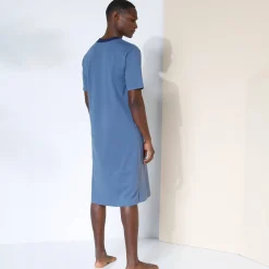 Pyjama in liketmodel met Tunesische hals - katoenjersey