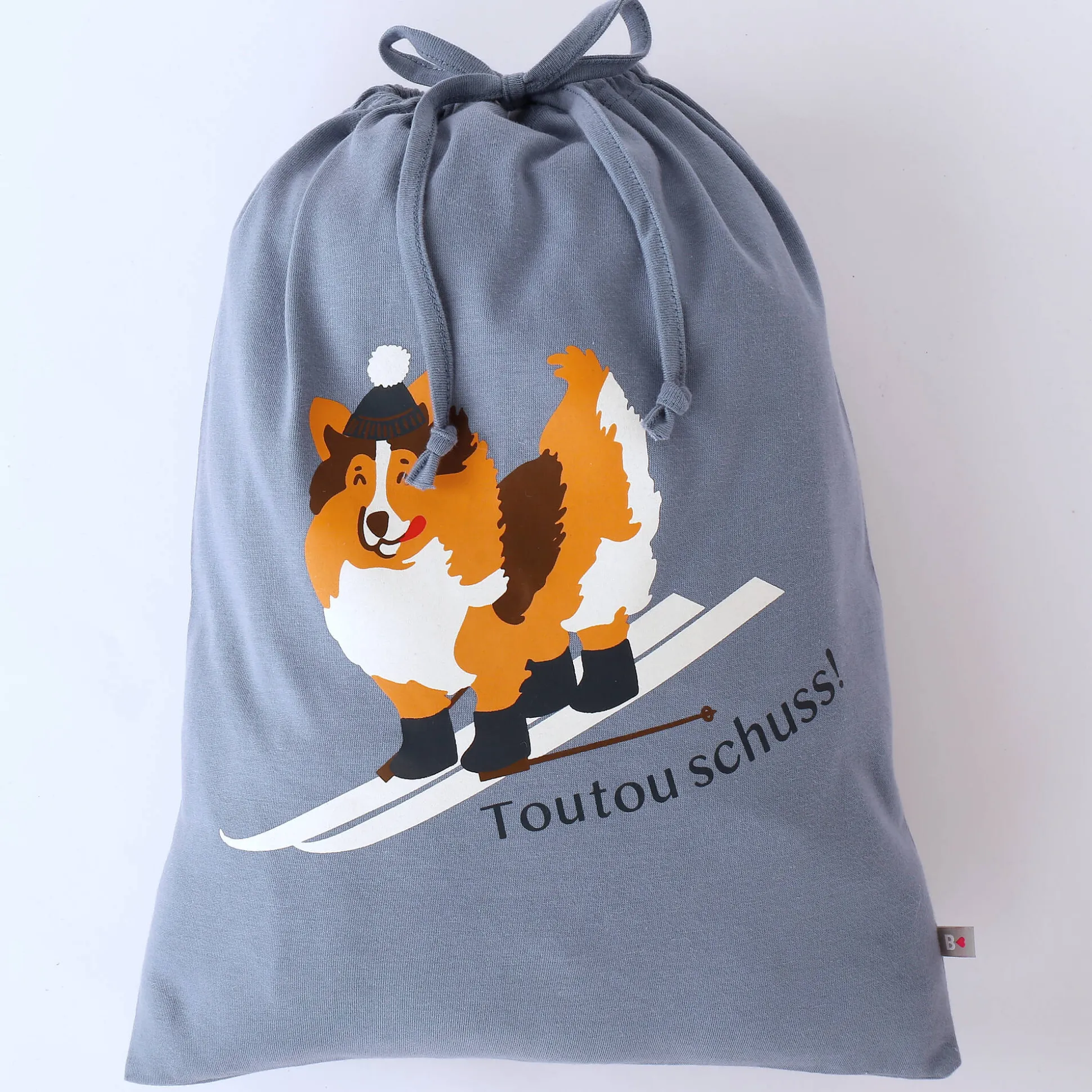 Pyjama met "chien Toutou schuss" print - bijpassend tasje gratis