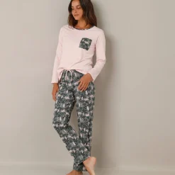 Pyjama met jungleprint, katoenen jersey