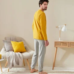 Pyjama met lange mouwen en letterprint