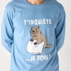 Pyjama met lange mouwen, Marmotte