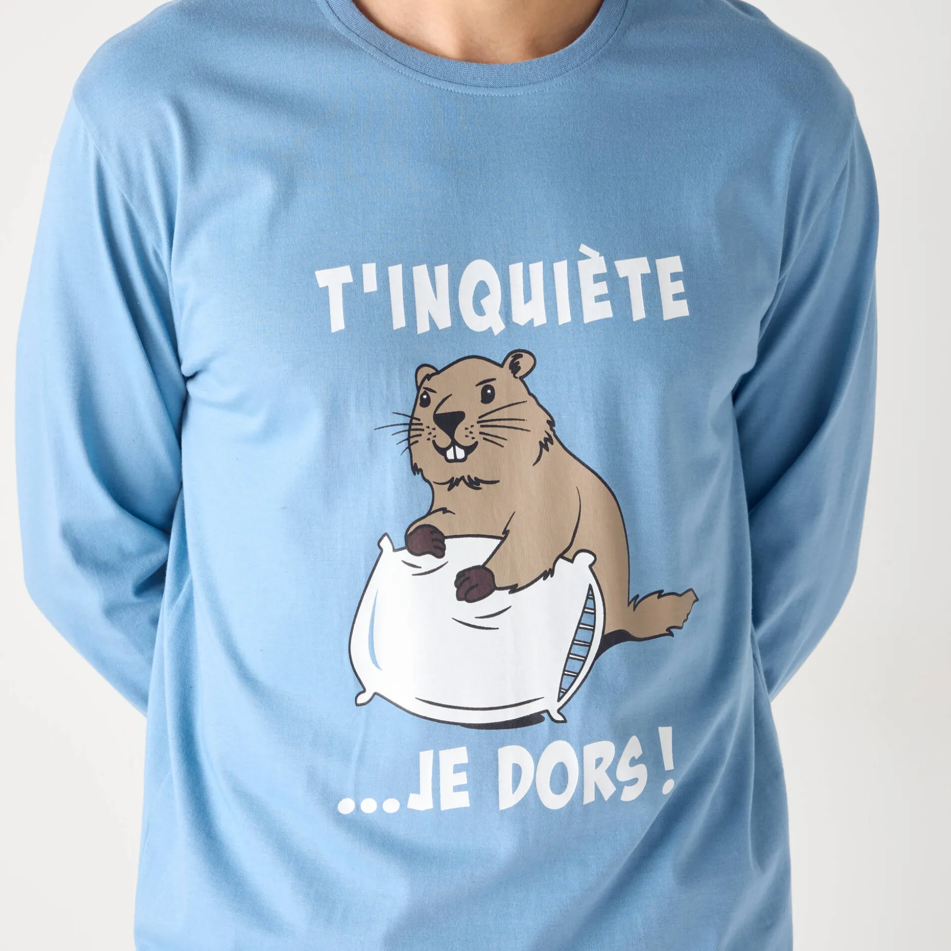 Pyjama met lange mouwen, Marmotte