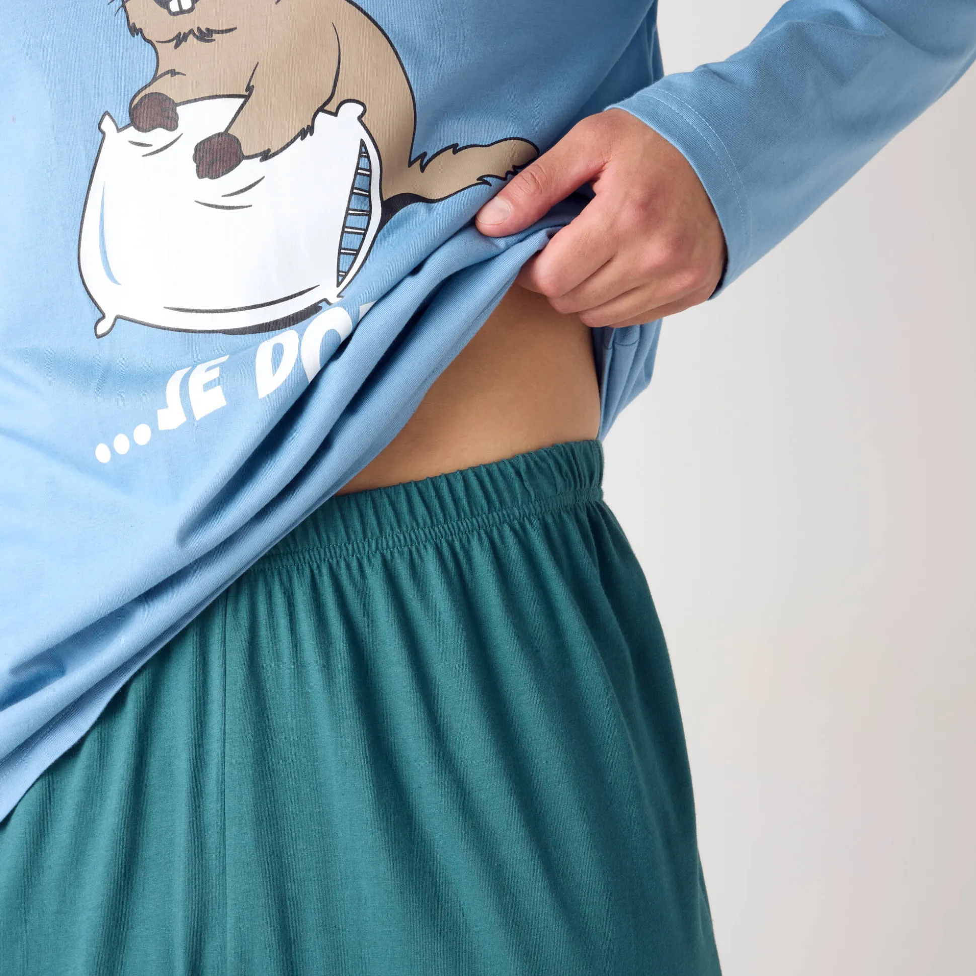 Pyjama met lange mouwen, Marmotte