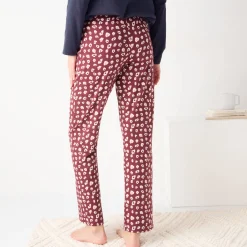 Pyjamabroek in katoen met print 