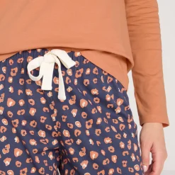Pyjamabroek in katoen met print