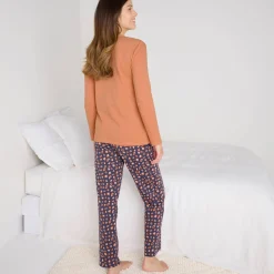 Pyjamabroek in katoen met print