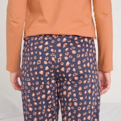 Pyjamabroek in katoen met print