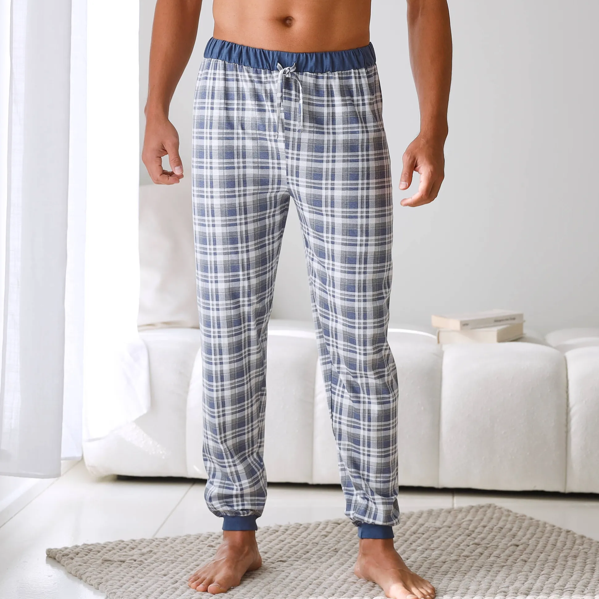 Pyjamabroek met aangetrokken pijponderkanten - set van 2