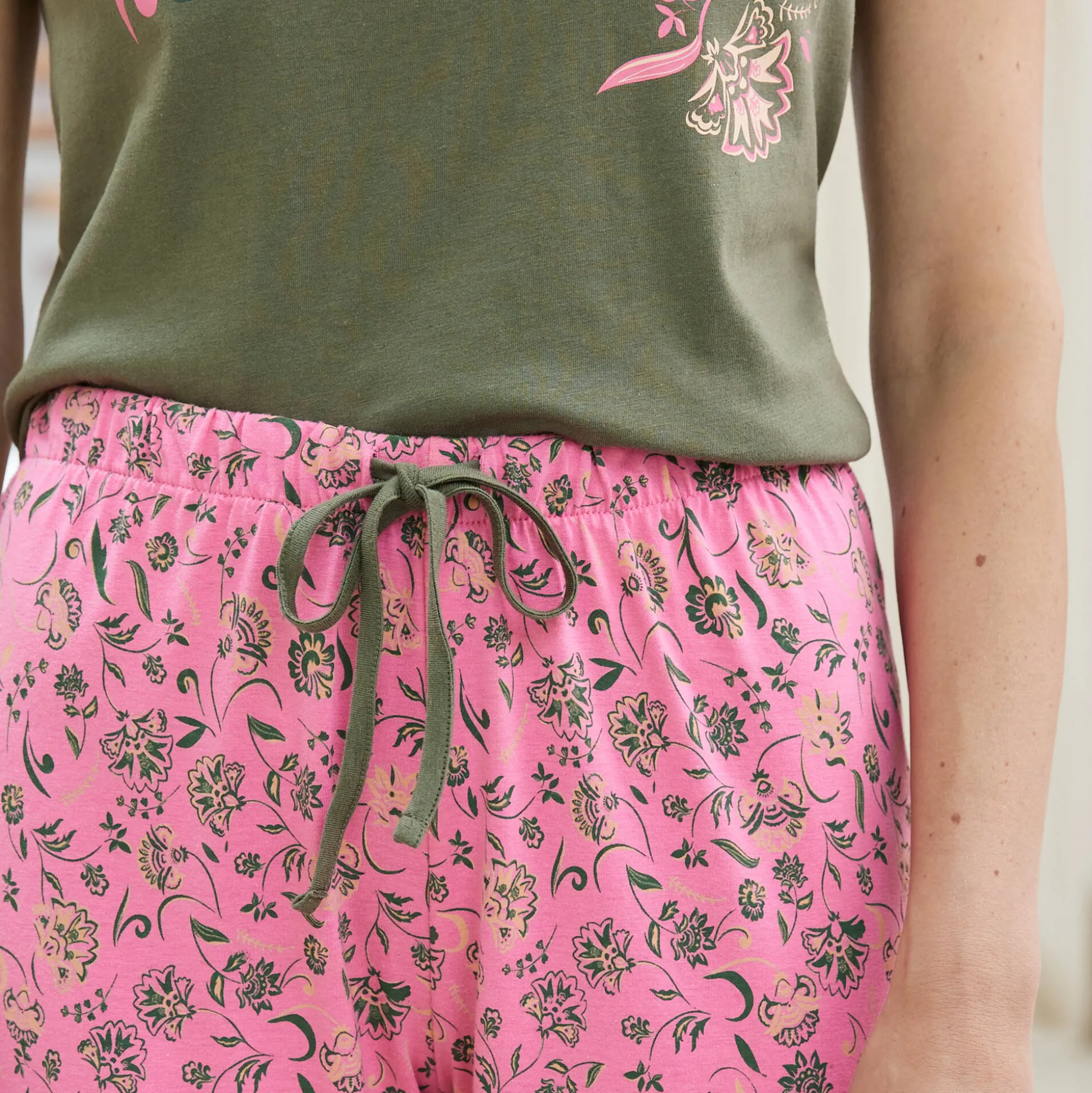 Pyjamabroek met bloemenprint "Bohème"