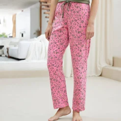 Pyjamabroek met bloemenprint