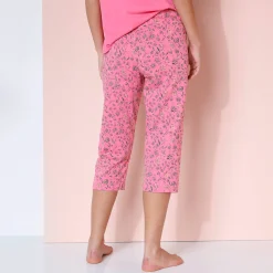 3/4-pyjamabroek met bloemenprint