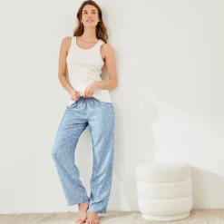 Pyjamabroek met bloemenprint