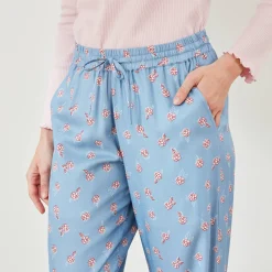 Pyjamabroek met bloemenprint