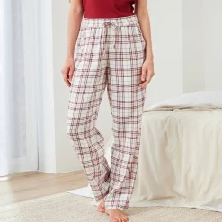 Pyjamabroek met ingeweven ruiten