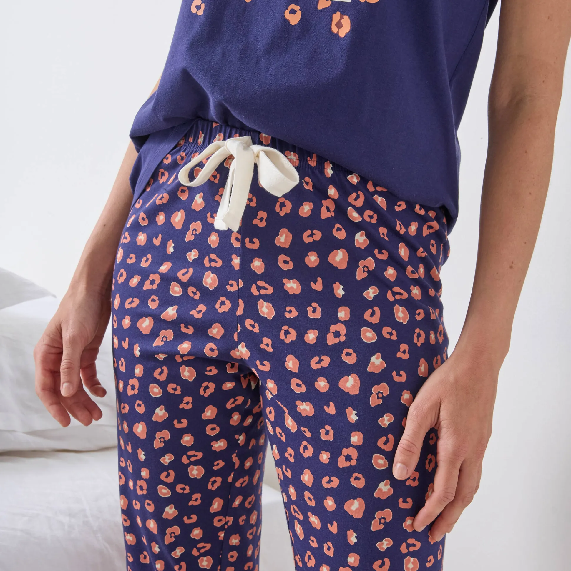 3/4-pyjamabroek met print "Beautiful"