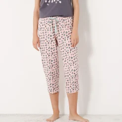3/4-pyjamabroek met print "Beautiful"