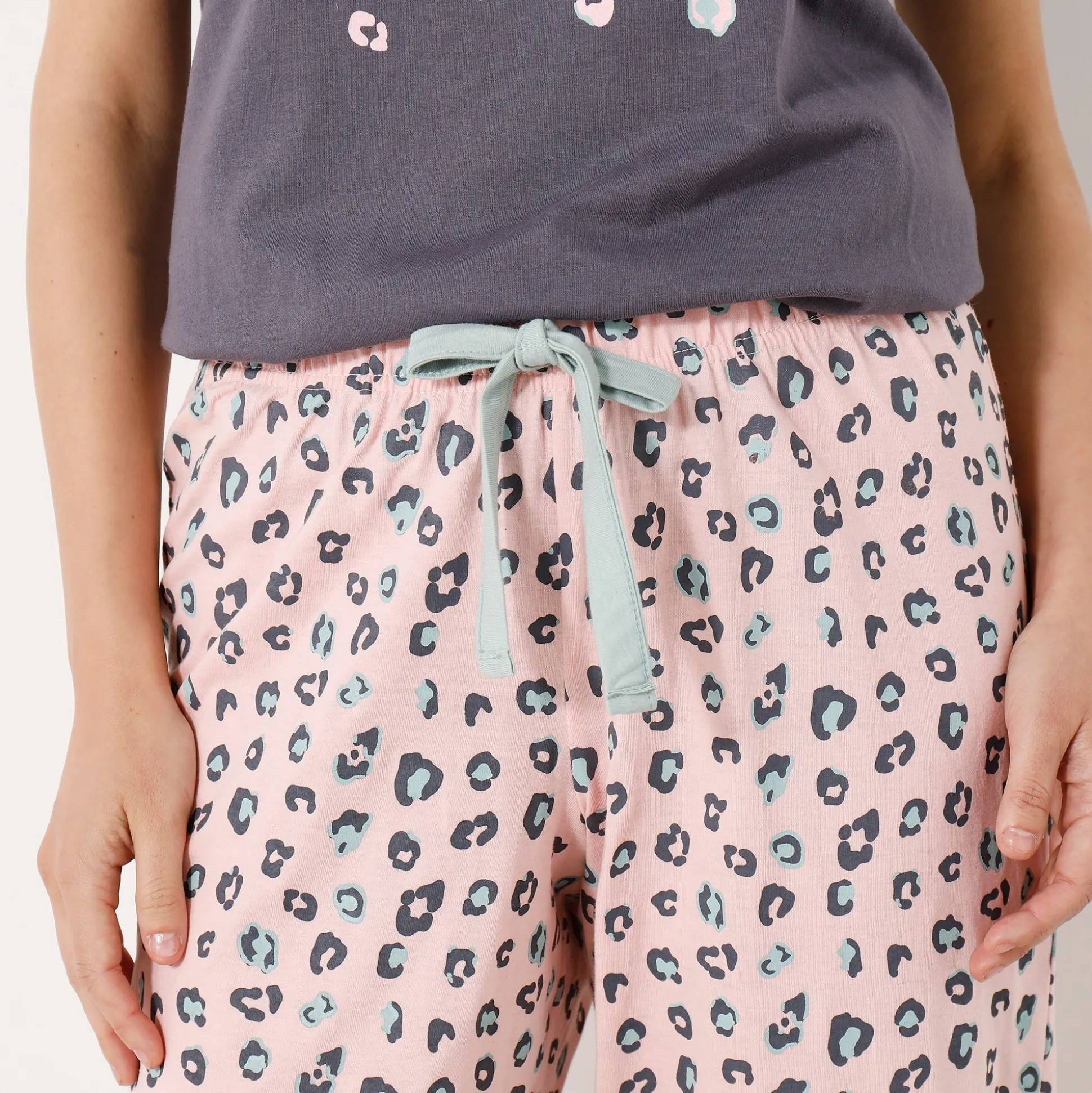 3/4-pyjamabroek met print "Beautiful"