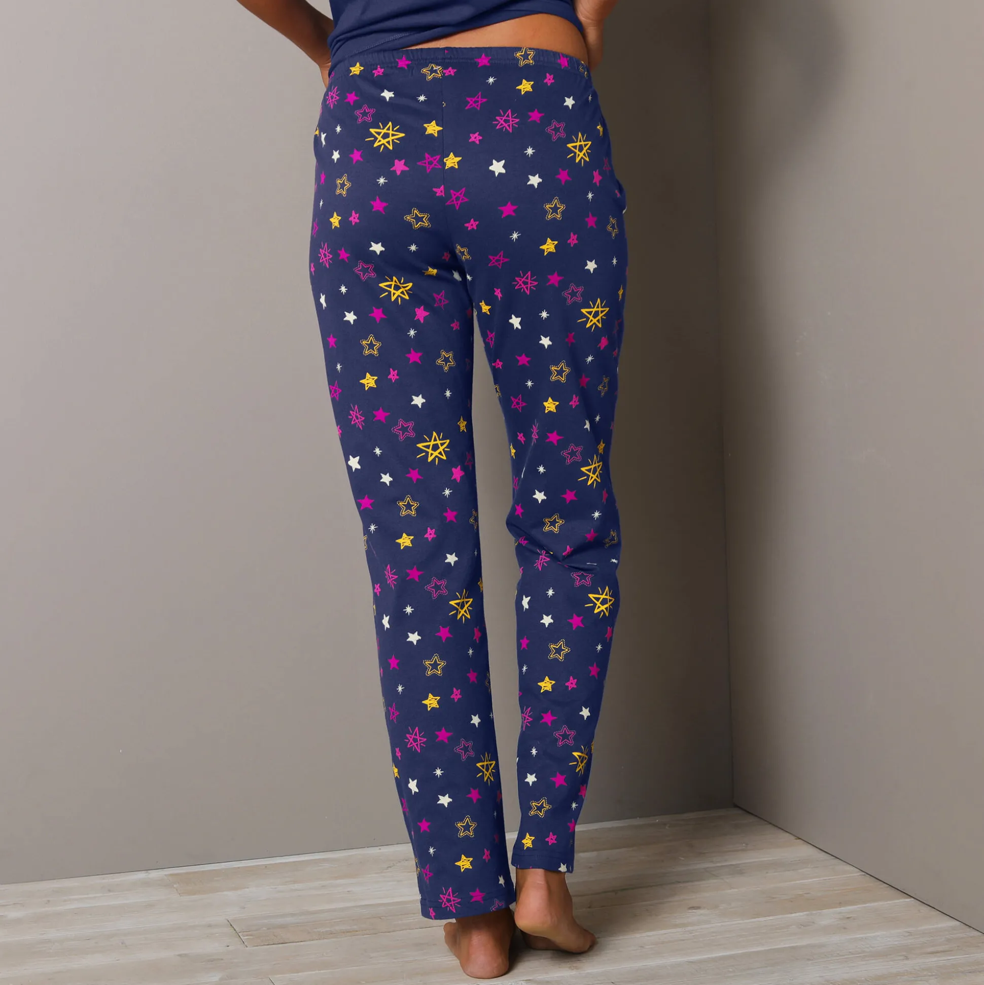 Pyjamabroek met sterrenprint Estrella - katoen