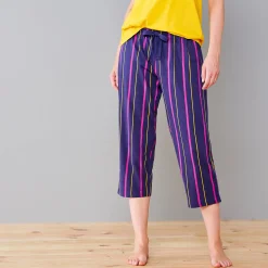 3/4-pyjamabroek met strepenprint Estrella - katoen