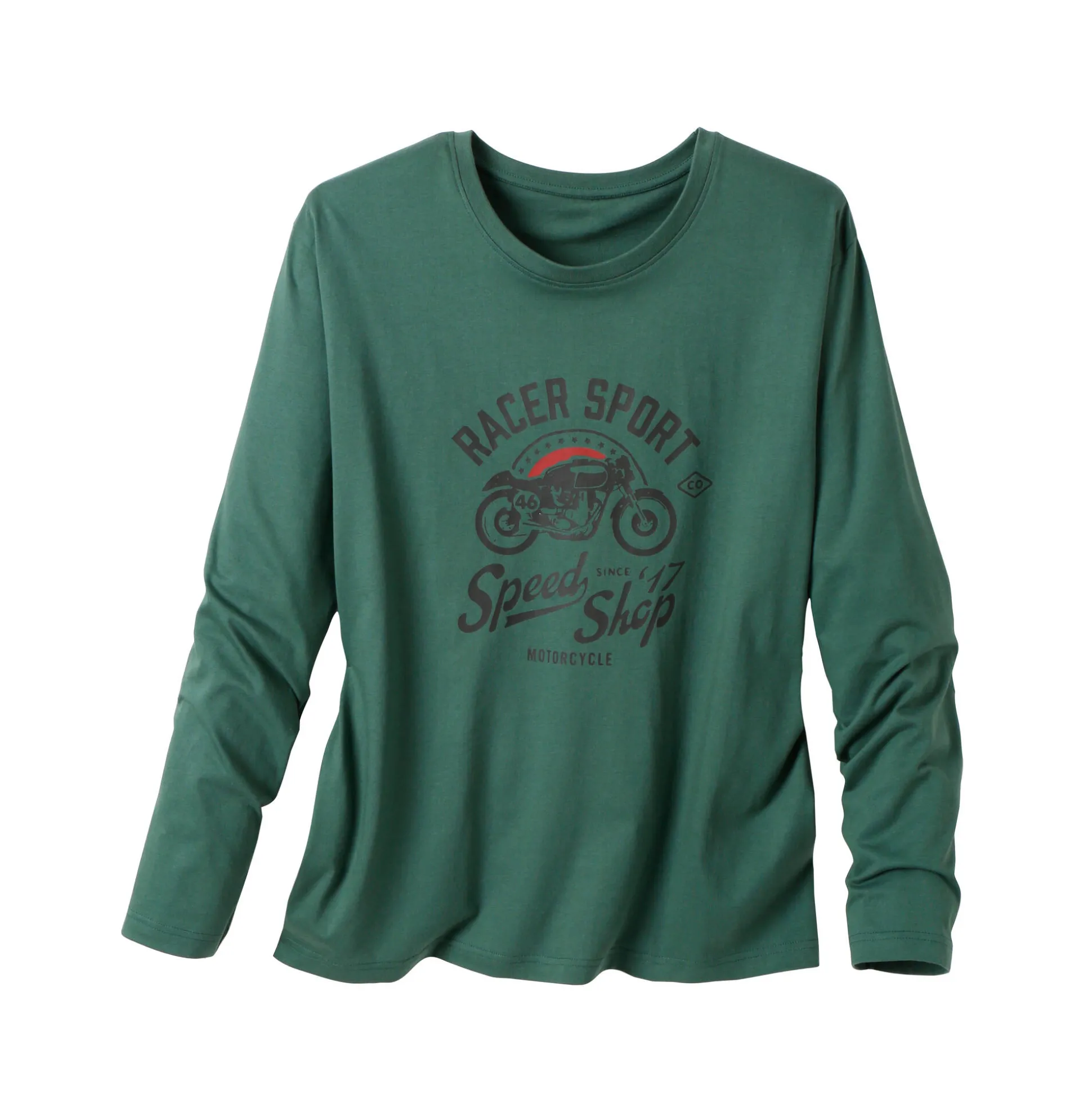 Pyjamashirt met geplaatste print en lange mouwen