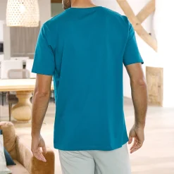 Pyjamashirt met korte mouwen