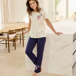 Pyjamashirt met korte mouwen